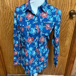 Roper Womens Western Shirt ~ TROPICAL PRINT  Small.